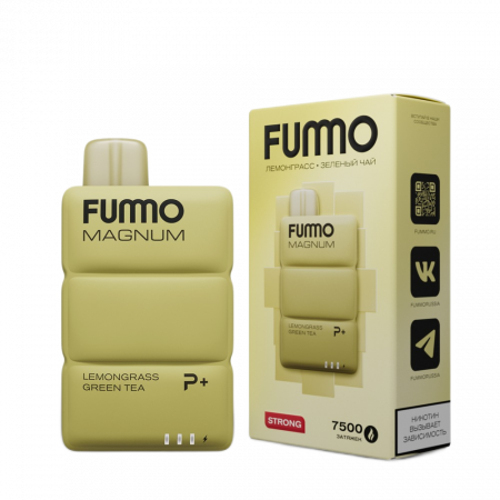 Fummo MAGNUM 7500тяг (Лемонграсс Зеленый Чай)