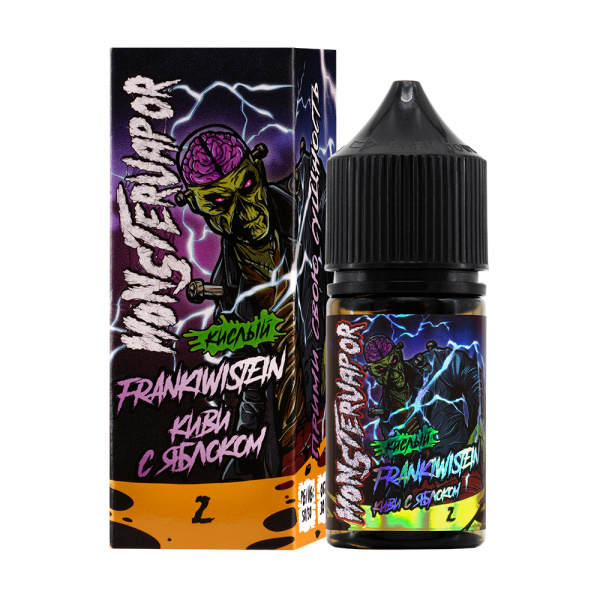 Жидкость Monster Vapor 30ml 2 ultra (50mg) (FRANKIWISTEIN (киви с яблоком), Hard)