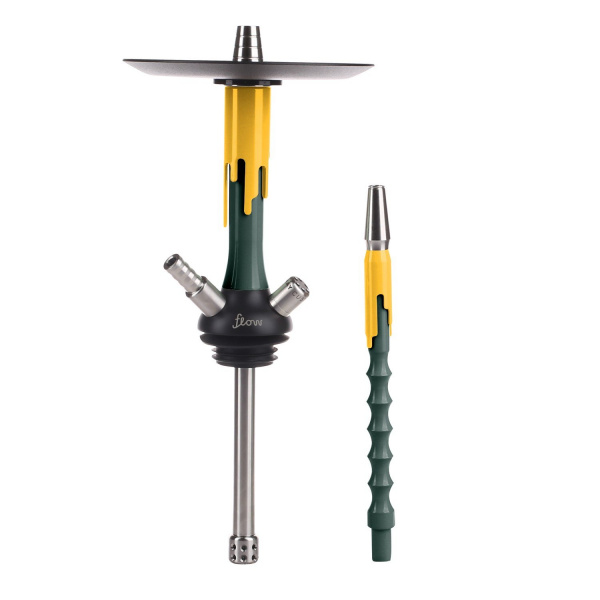 Шахта Mamay Customs Flow (шахта,мундштук) (Желтый-зеленый, 37 см, 14 мм, Шахта, Мундштук, Нержавеющая сталь, Да)