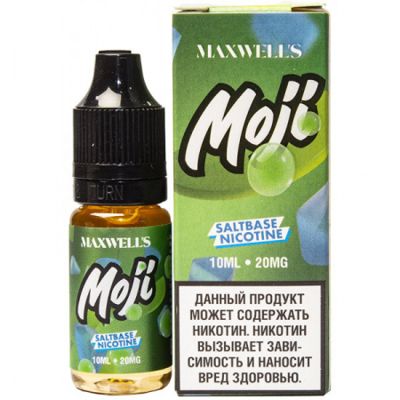 Жидкость Maxwells salt 10ml 20mg (Moji (Освежающий мохито), Light)
