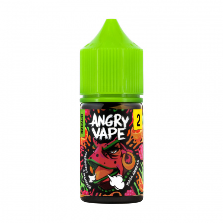 Жидкость Angry Vape salt 30ml 50mg (2 Ultra) Sour (Жаба Анжела (грейпфрут с малиной), Hard)