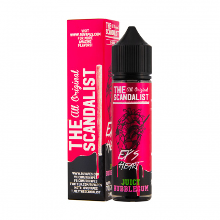 Жидкость The Scandalist 60ml 3mg (Ex`s Heart (Фруктовая жвачка, киви, малина))