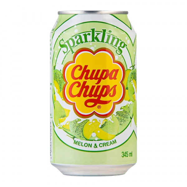 Напиток Chupa Chups 345мл ж/б (Сливочная Дыня (Melon&Cream))