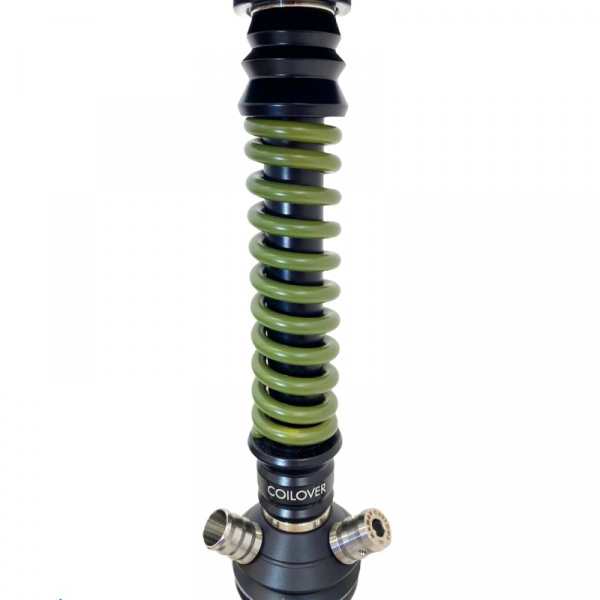 Шахта Mamay Customs Coilovers Mini (шахта,мундштук) (Черная шахта, пружина "Хаки", 53 см, Шахта, Мундштук, 16 мм, Да, Нержавеющая сталь)